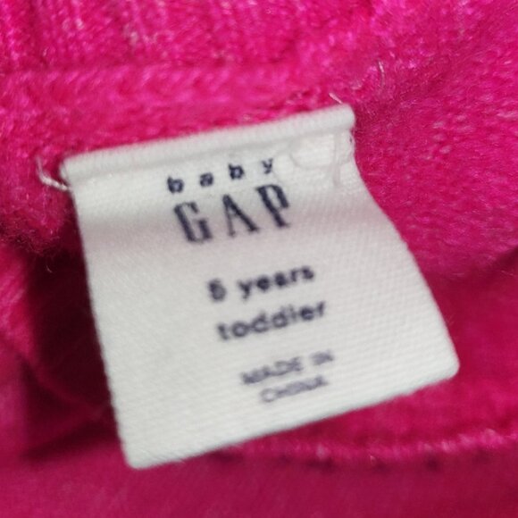 Girl's Sweater Lot w Baby GAP Houndstooth Skort Striped Pink Sweater Dress Sz 5 - Picture 11 of 13